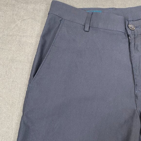 Perry Ellis Mens Slim Fit Navy Blue Dress Pants Size 30x30 Viscose & Polyester - Picture 9 of 14